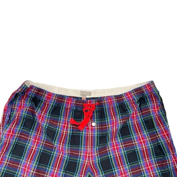 J. Crew Tartan Plaid Holiday 2 Piece Pajama Set Cotton Long Sleeve Pants size 2X - Picture 7 of 11